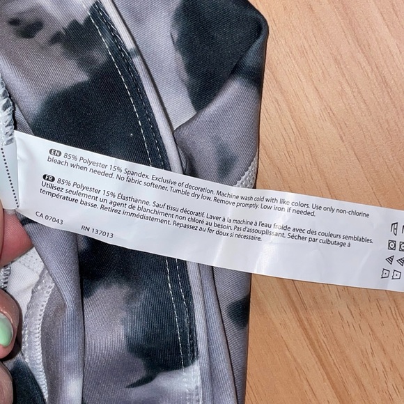 NWT Balance Collection Black Tie Dye Burst compression leggings - Picture 4 of 8